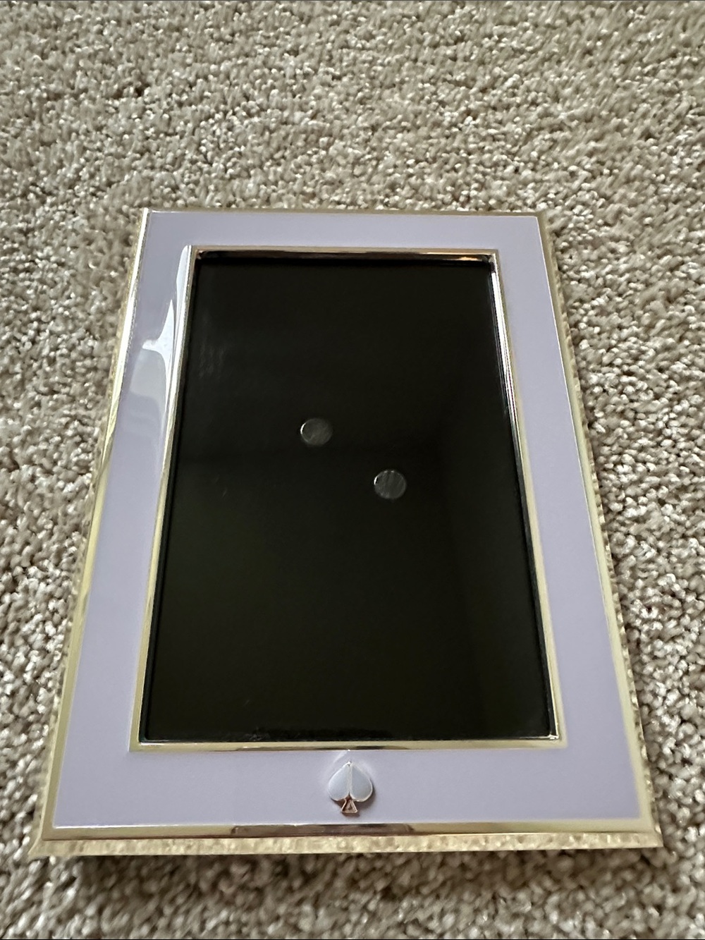 kate spade Lavender Enamel Tablet/Accessory Stand with Gold Trim
